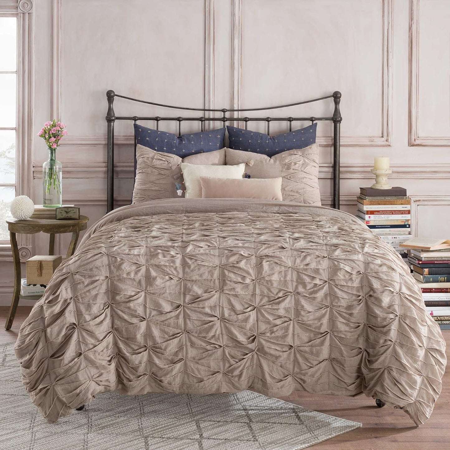 ANTHOLOGY Kendall Twin Duvet Cover in Oatmeal