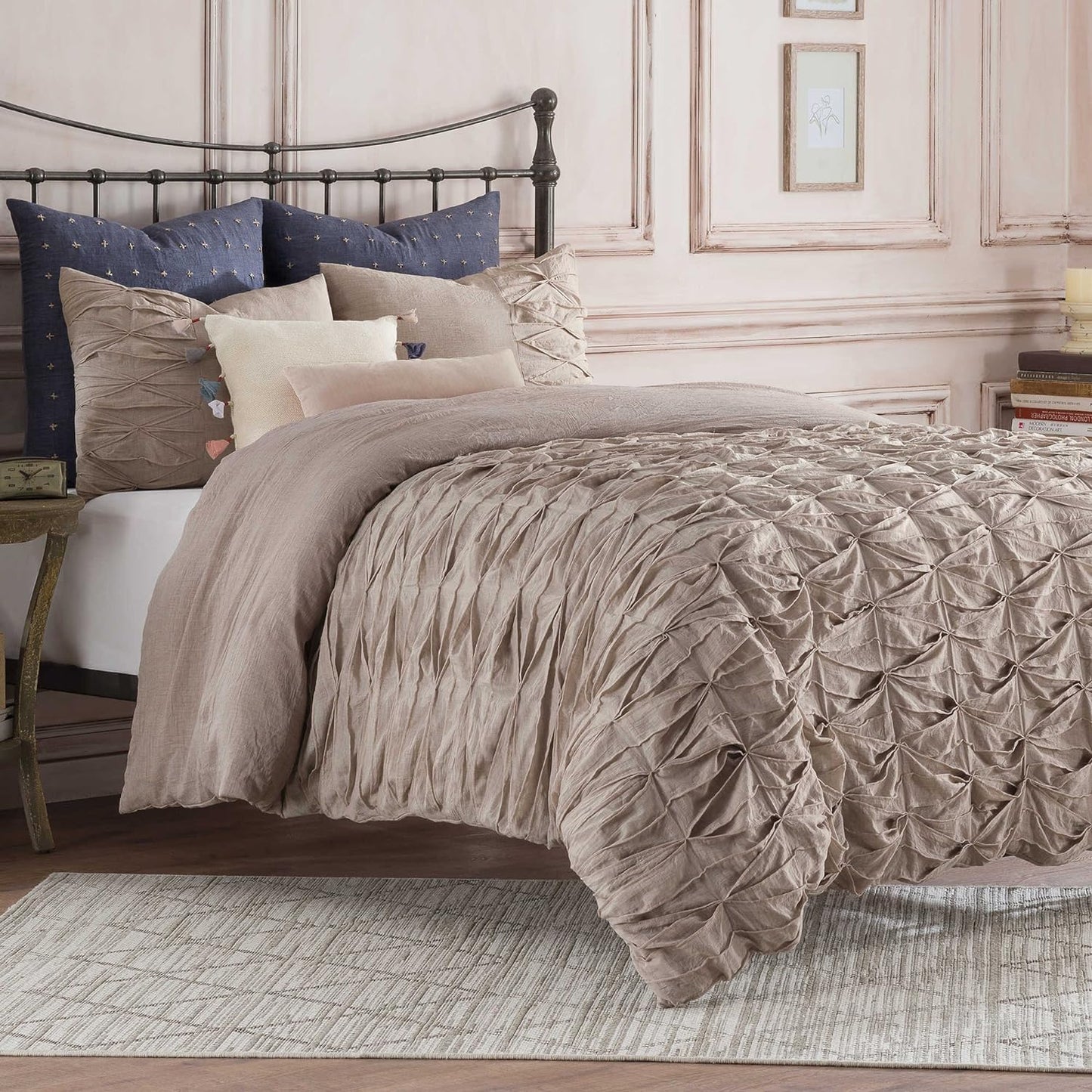 ANTHOLOGY Kendall Twin Duvet Cover in Oatmeal