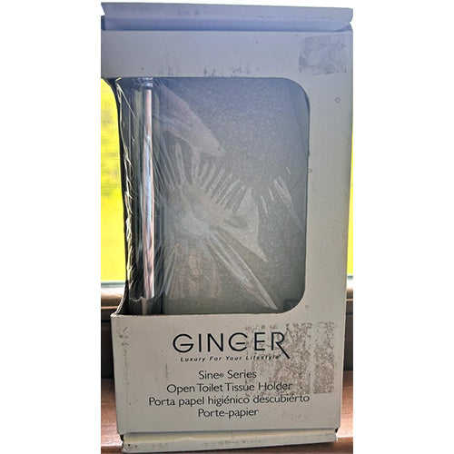 Ginger Sine Collection Polished Chrome Toilet Tissue Holder