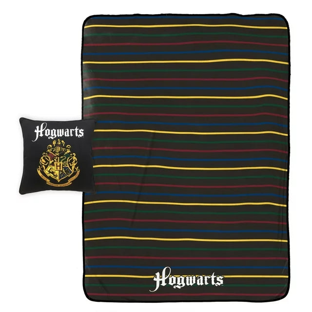 Harry Potter Hogwarts Plush Blanket & Pillow Set
