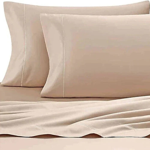Taupe Wamsutta Twin Solid 3-Piece Sheet Set