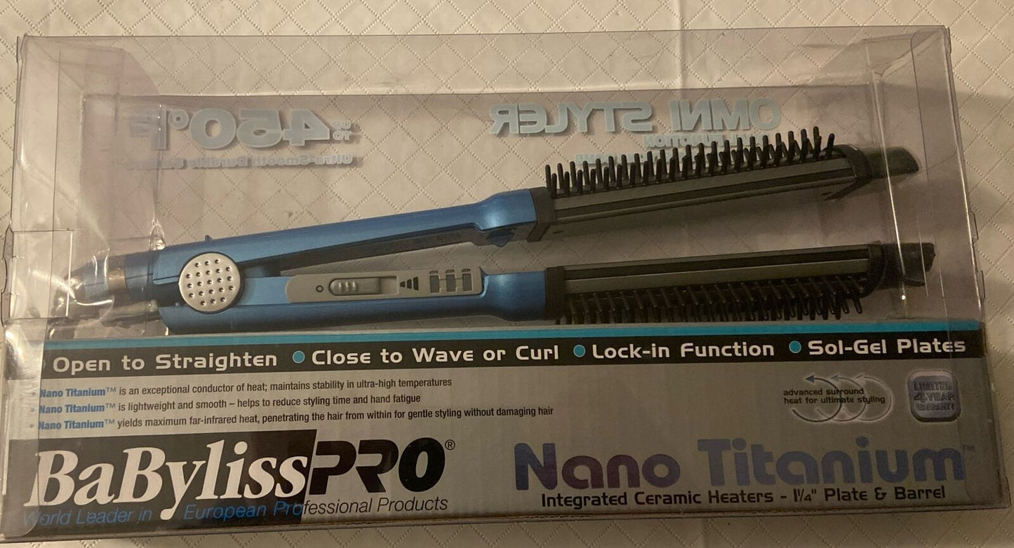 Babyliss Pro Omni Styler Dual Function Flat Iron and Styling Comb