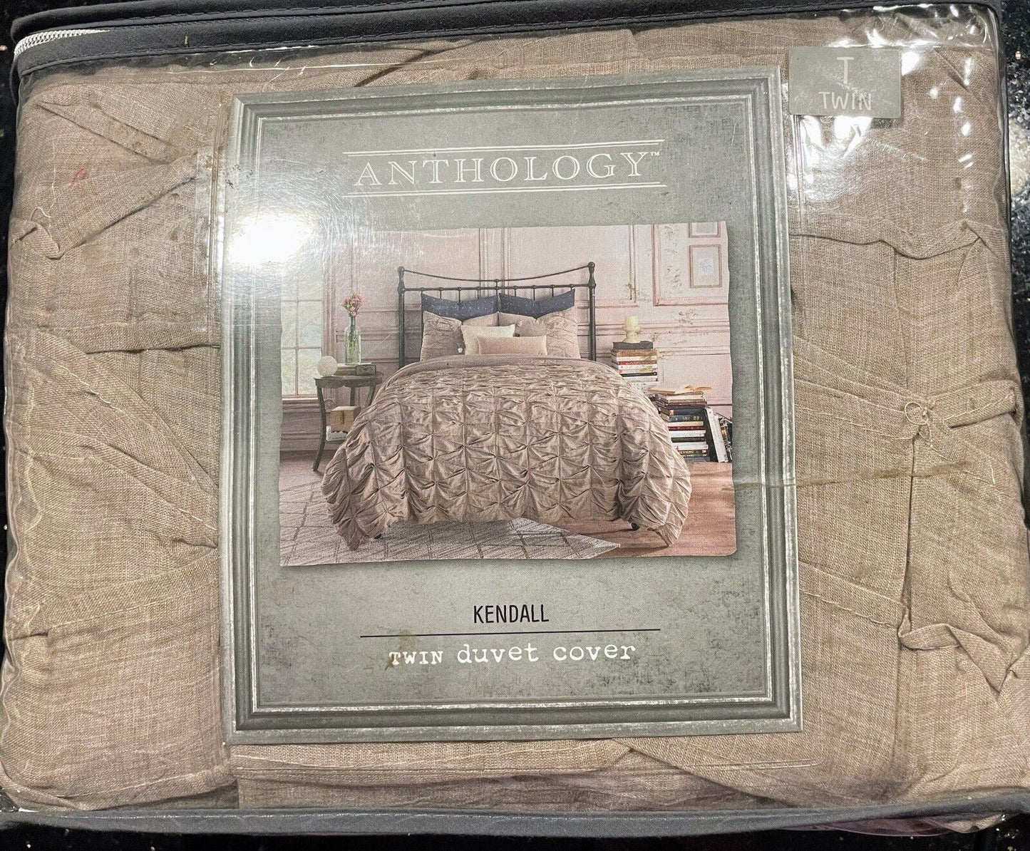 ANTHOLOGY Kendall Twin Duvet Cover in Oatmeal