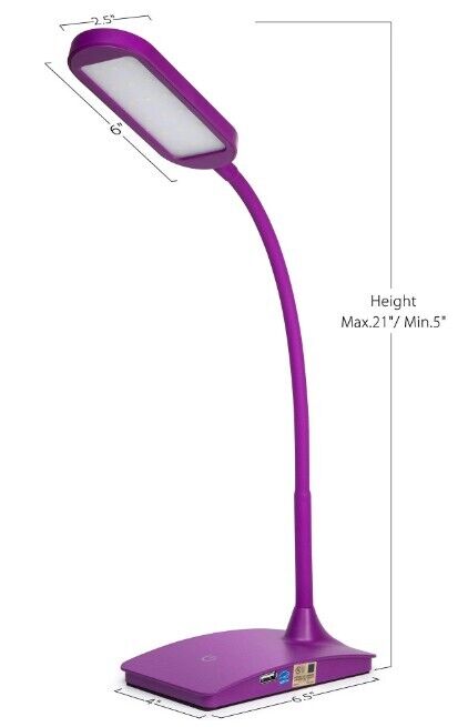 TW Lighting IVY Desk Lamp, Purple