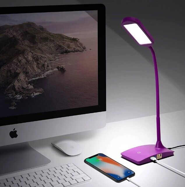 TW Lighting IVY Desk Lamp, Purple