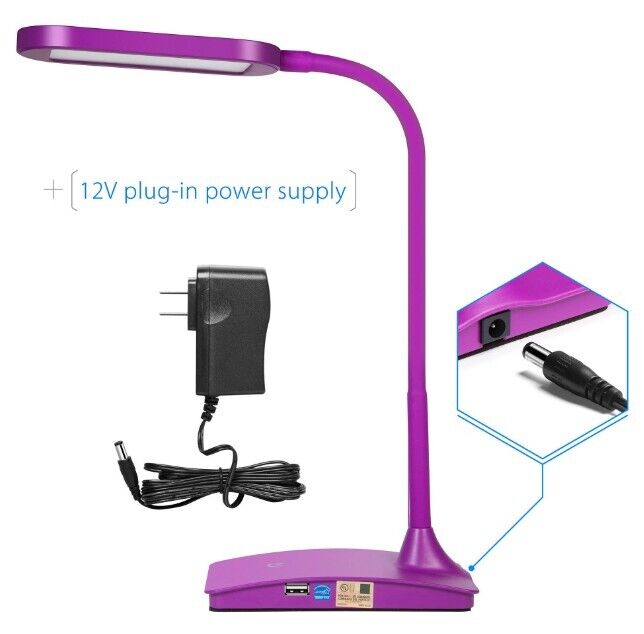 TW Lighting IVY Desk Lamp, Purple