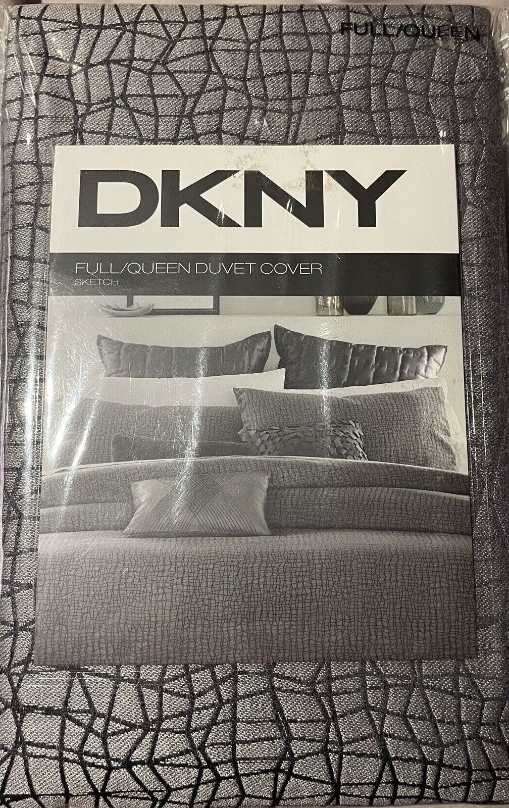 DKNY Full/Queen Cover Sketch Charcoal