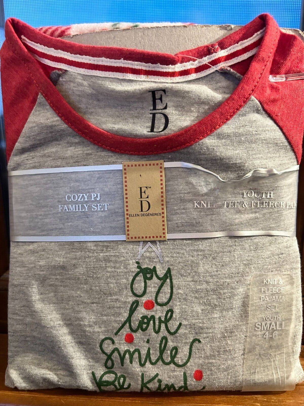 Ellen Degeneres Cozy PJ Family Set Youth Small (4-6)