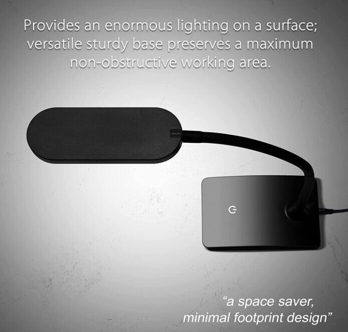 TW Lighting IVY LED Desk Lamp with USB Port, Black