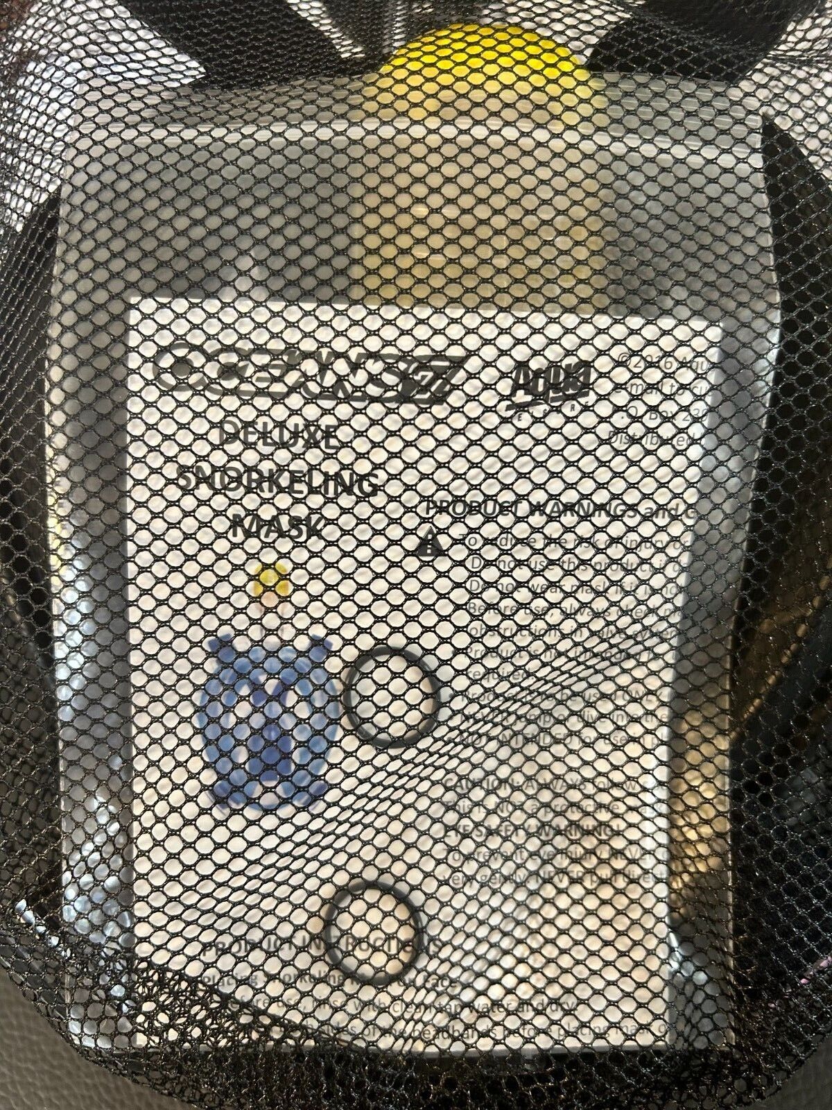 Aqua Leisure Oceans 7 Deluxe Snorkeling Mask S/M, Black