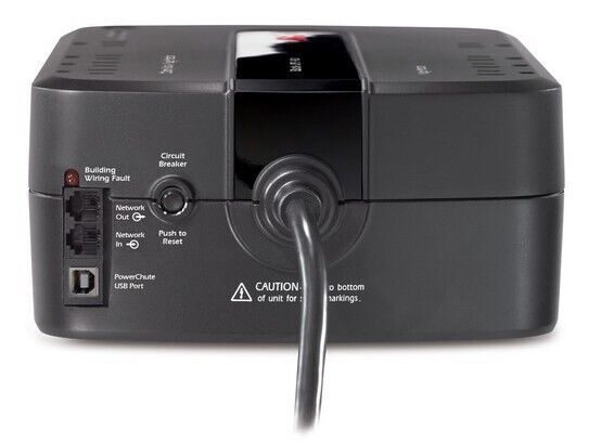 APC Battery Backup, 8 outlets, Black