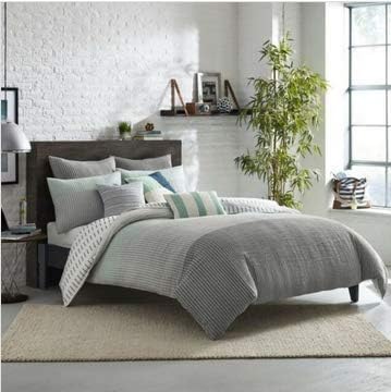 KAS Room Finley Twin Size Duvet Cover in Grey