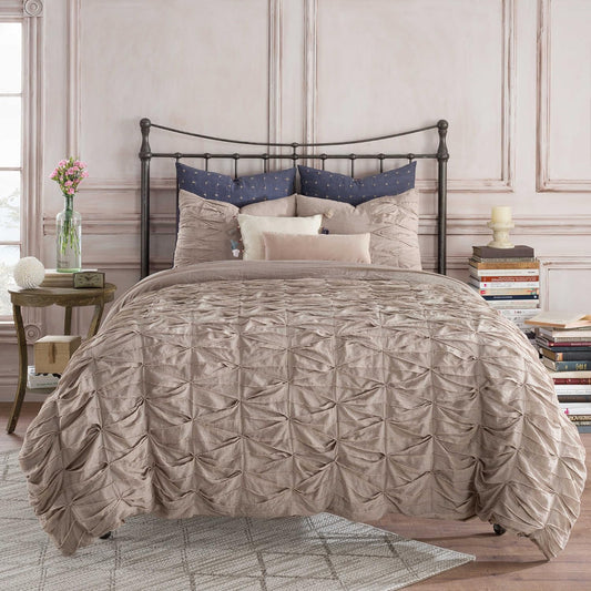 ANTHOLOGY Kendall Twin Duvet Cover in Oatmeal