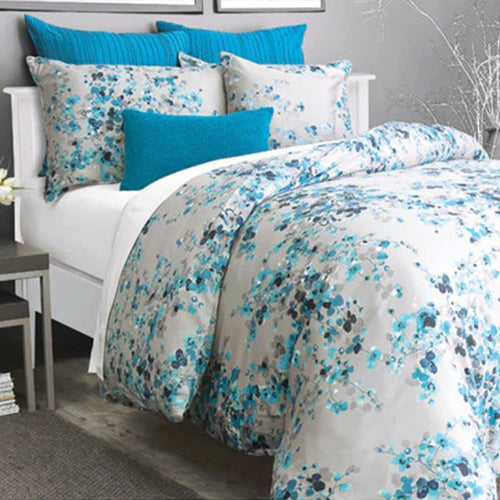 Alamode Home Hycroft European Pillowcase - Dark Teal