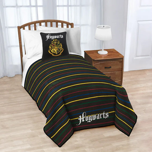 Harry Potter Hogwarts Plush Blanket & Pillow Set