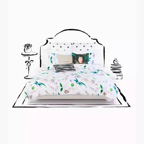 Kate Spade New York King Duvet Set - Trellis Blooms Multi