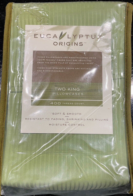 Eucalyptus Origins Set of 2 King Pillowcases - Sage